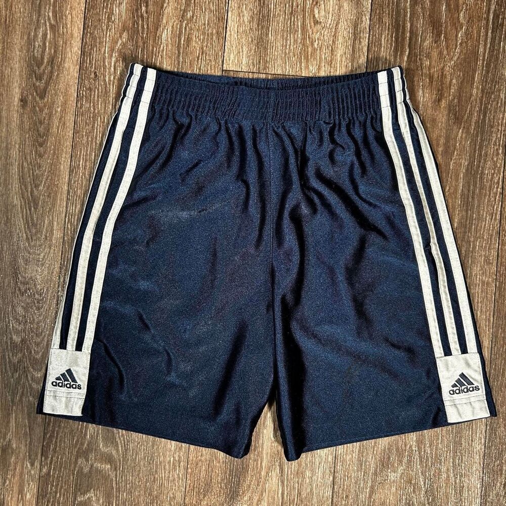 Adidas Men's Navy and Blue Shorts